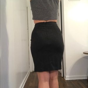 Grey business skirt